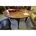 George III Pad Foot Oval Gateleg Table