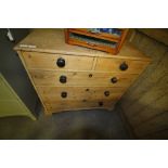 George III pine 2/3 chest