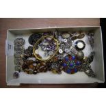 Mixed costume jewellery inc silver