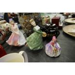 3 Royal Doulton figurines- Grace, Mary and Monica