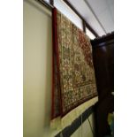 2.00 x 1.40 Red Ground Keshan Rug