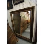 Large oak framed mirror