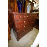 Early Victorian Mahogany Chest of Drawers (A/F)