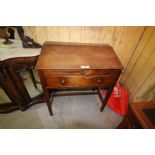 Victorian Elm Clerk's Desk with drawer (with some old woodworm damage)