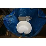 2 Chamber Pots, Stoneware Hot Water Bottles, Slipper pan