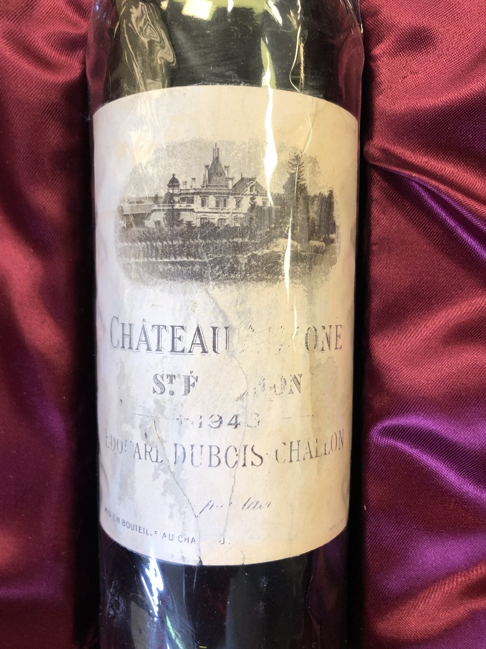 75cl bottle Chateau Ausome St Emilion 1943, purchased by the present Vendor from The Antique Wine - Image 2 of 4