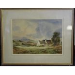 Edward Emerson (19th/20th Century) - Watercolour - 'Welsh Landscape', 35.5cm x 50.5cm signed, in