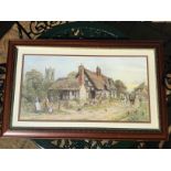 Framed Country Scene print by J L Chapman