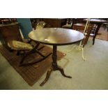 George III oak circular occasional table