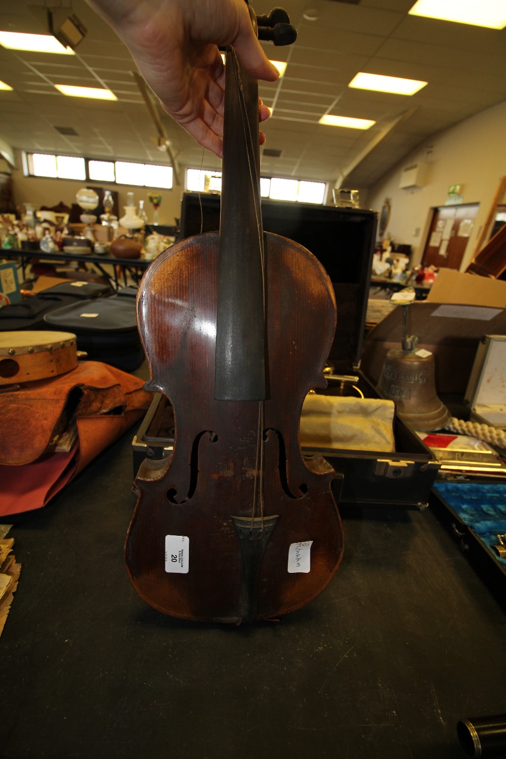 3/4 size Violin and Bow (both A/F) - Image 3 of 9