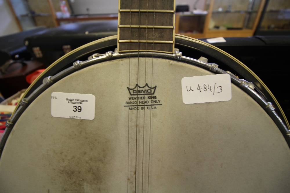 Washburn B9 5 String Banjo - Image 2 of 3