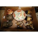 Box of Chinese wares