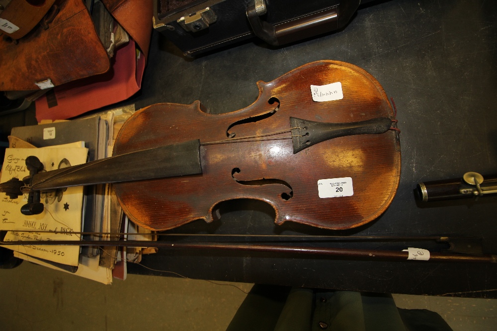 3/4 size Violin and Bow (both A/F)