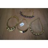 4 Costume Jewellery Necklaces