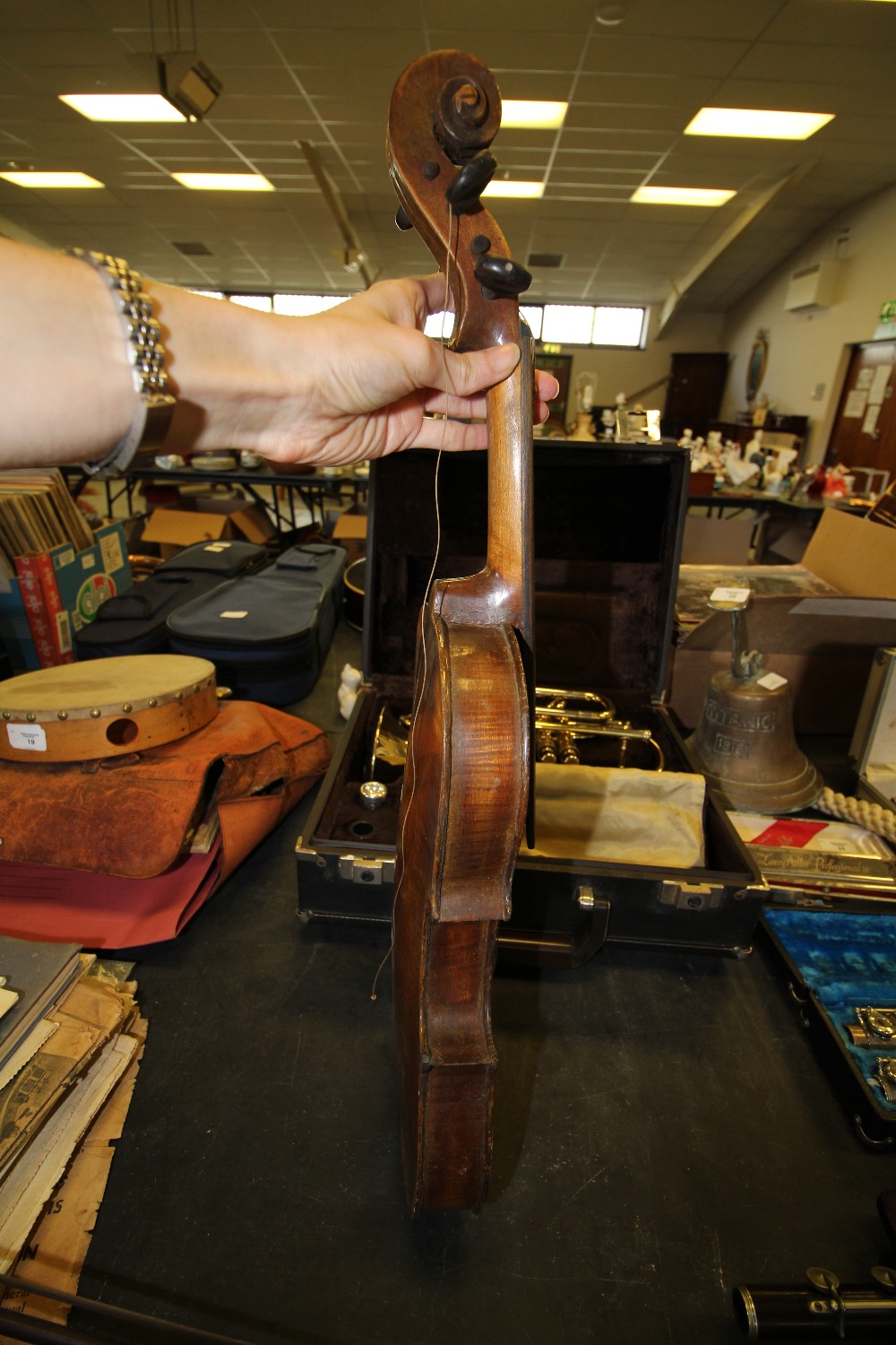 3/4 size Violin and Bow (both A/F) - Image 6 of 9