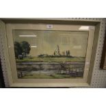 GM Brough - watercolour - Boston and Amateur oil