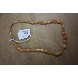 Jennie Ferguson Designs orange moonstone necklace