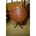 19th Century mahogany circular tripod table
