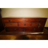 19th Century mahogany chest of six drawers