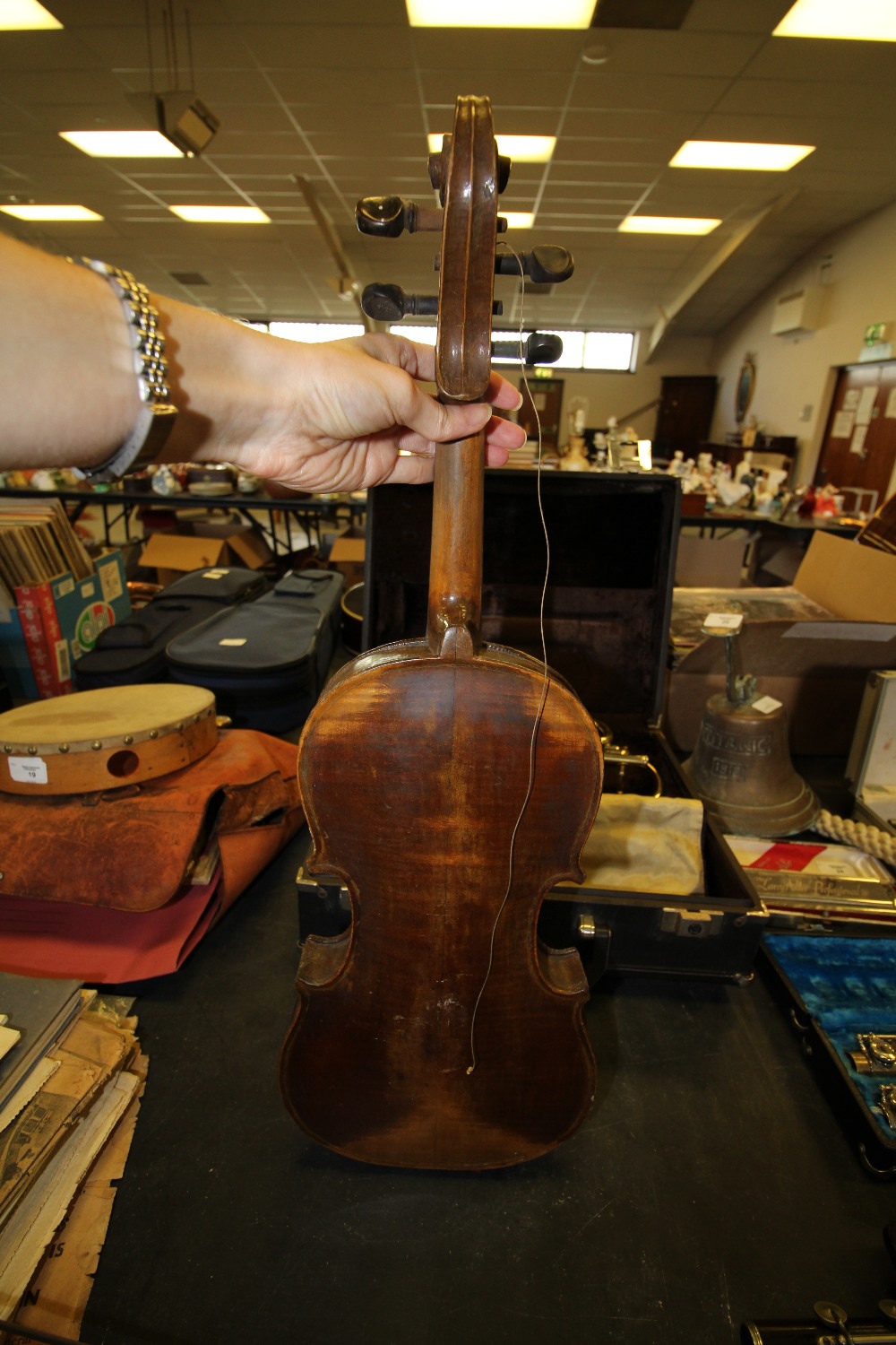 3/4 size Violin and Bow (both A/F) - Image 5 of 9