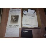 Autograph album and a quantity mixed local and other paper ephemera including Penrith &