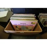Box of LP records - 60s - 80s