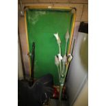 Child's snooker balls and snooker table etc