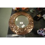 Arts & Crafts circular mirror