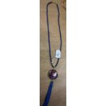 Jennie Ferguson Designs blue cloisonne tasselled necklace