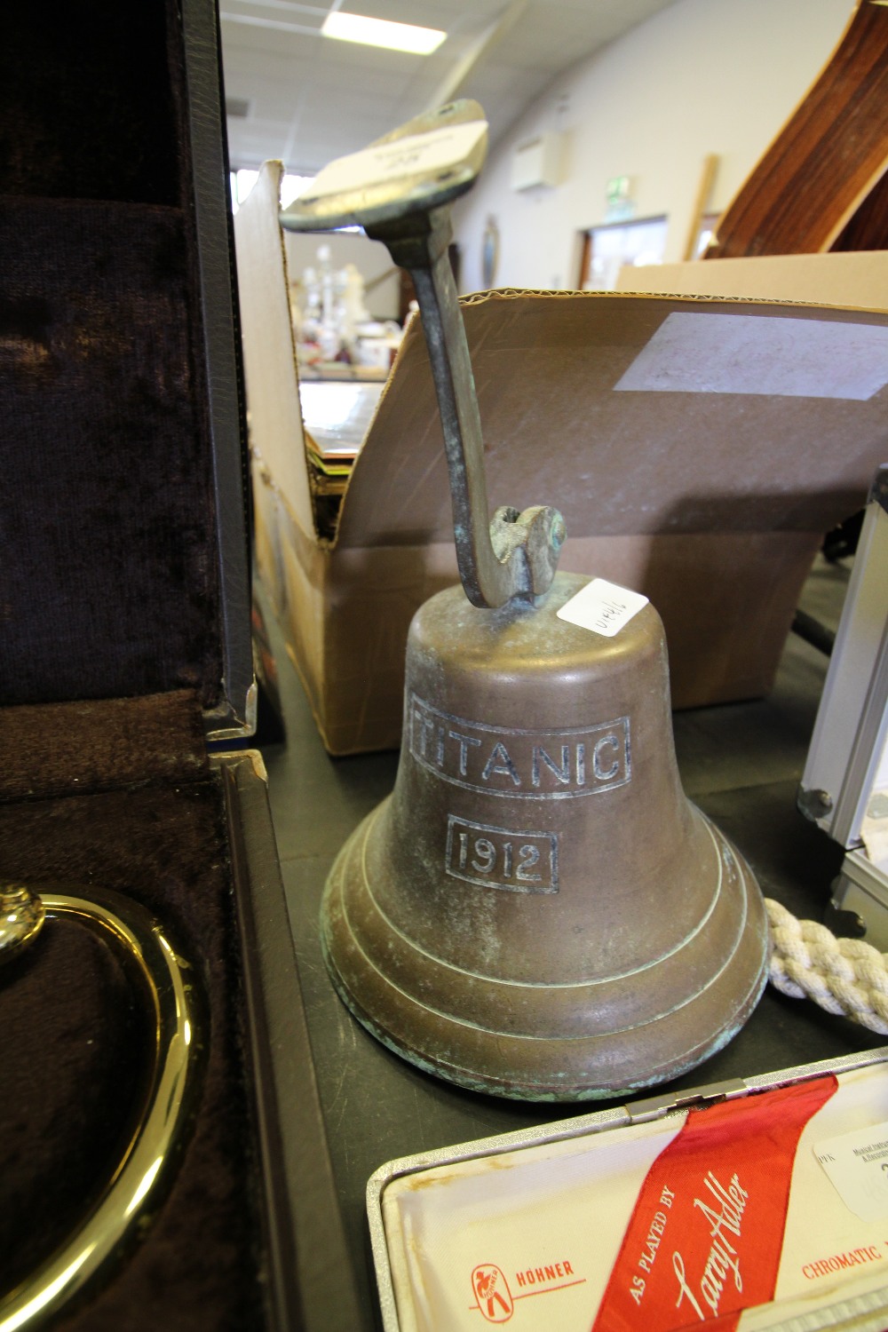 'Ships' Brass Bell worded 'Titanic 1912'