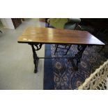 Victorian cast iron base table
