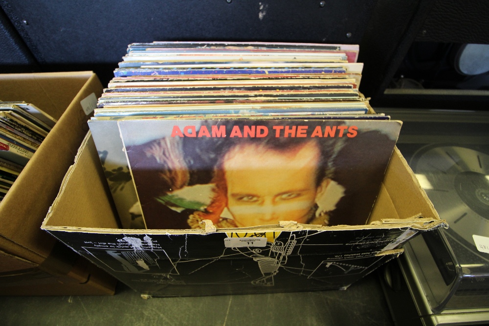 Box of LP records - 60s - 80s