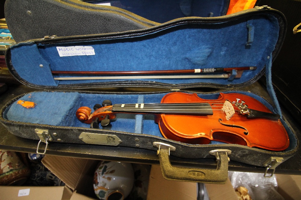 3 Small Chinese Cased Violins - Image 2 of 16