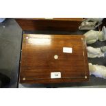 William IV inlaid rosewood work box