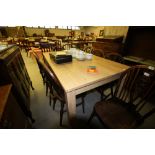 Beech effect kitchen table