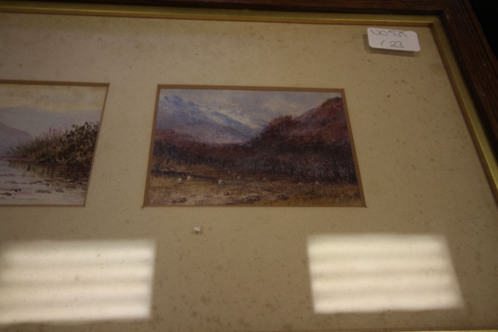 19th Century framed trio of watercolours of Lakeland scenes - Image 2 of 3