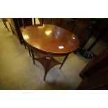 Edwardian mahogany circular occasional table (a.f.)