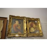 2 Prints in Gilt Frames