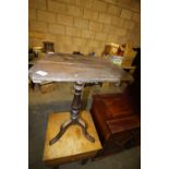 Victorian pedestal lamp table