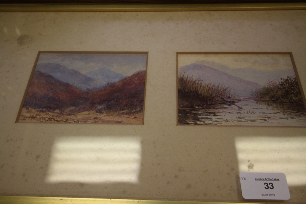 19th Century framed trio of watercolours of Lakeland scenes - Image 3 of 3