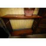 19th Century mahogany dwarf open front bookcase (no back)