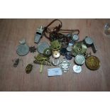 Bag of Military Badges, Temperance Badge, ACME Whistle