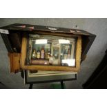 Wine Shop Diorama in Box Frame & 2 Inlaid Boxes, Prints etc