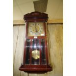 1940's walnut wall clock