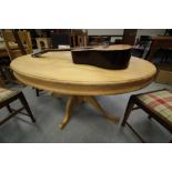 Oval Pine Loo Table