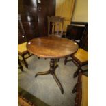 George III Mahogany Tripod Table