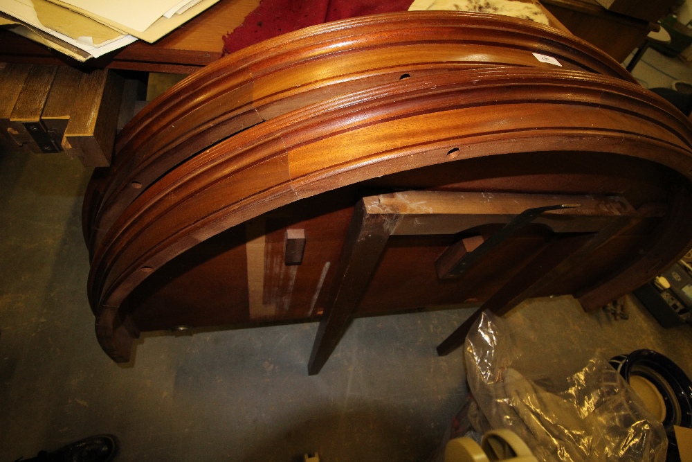 Modern mahogany extending table
