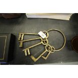 Reproduction brass jailers keys