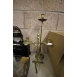 2 19th Century brass candlesticks