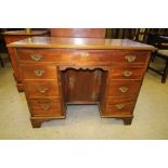 Mahogany kneehole desk